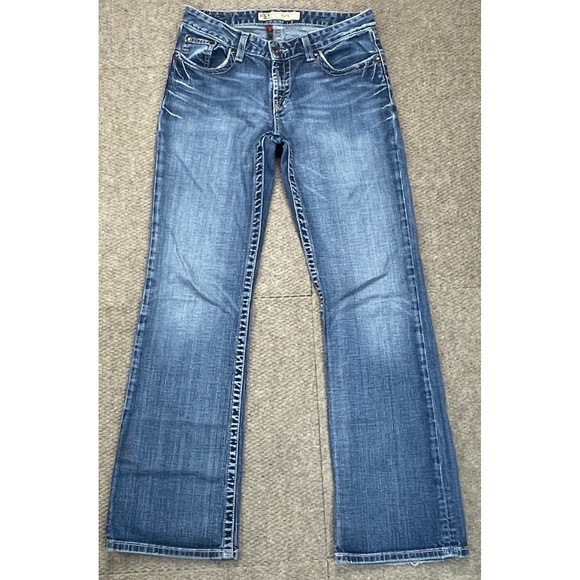 Buckle BKE Kate Stretch Embroidered Women's Jeans Size 28x31.5 - Picture 1 of 16